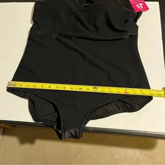 Baltex Full Figure One Piece Swim Suit NWT Size 22W Black Thick Straps Padded - Picture 11 of 11